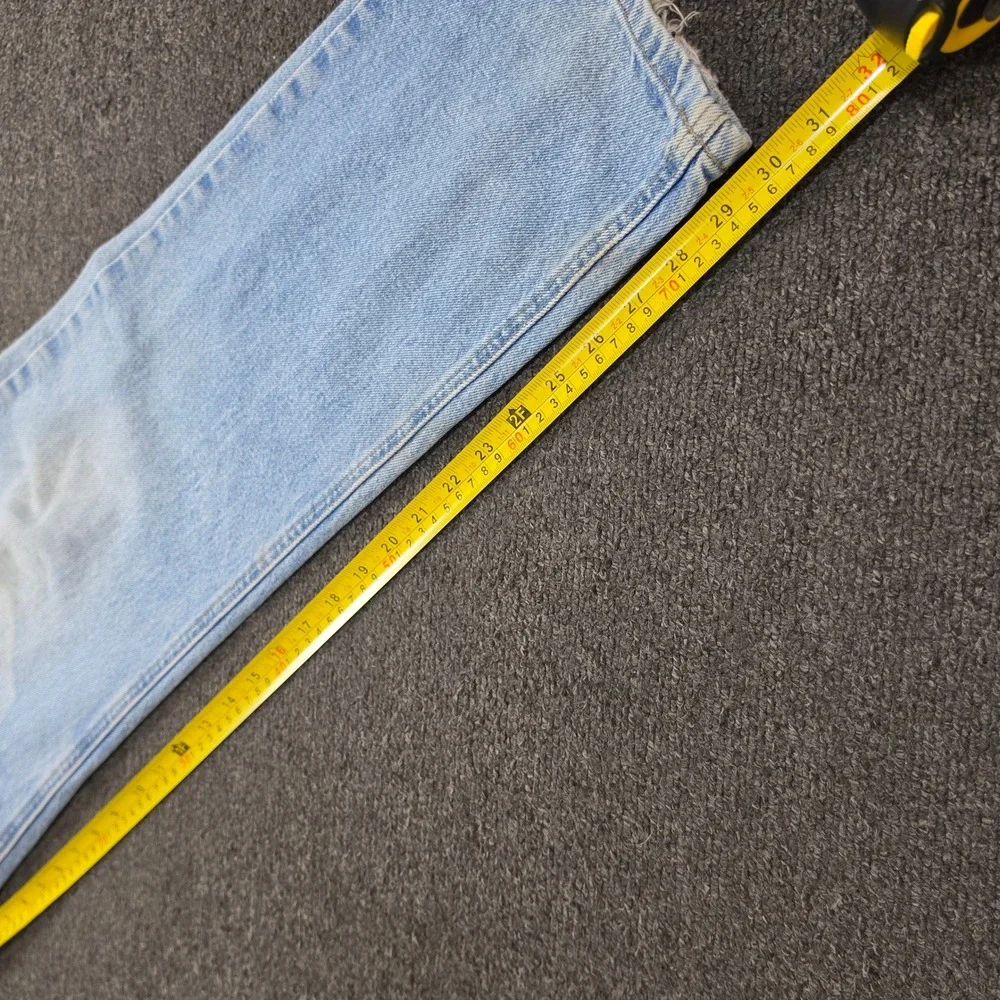 Carhartt Jeans Mens 40x30 Blue Light Wash Denim B18 STW Workwear Traditional Fit